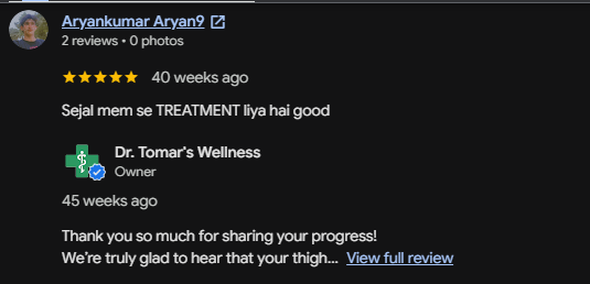 Google review screenshot